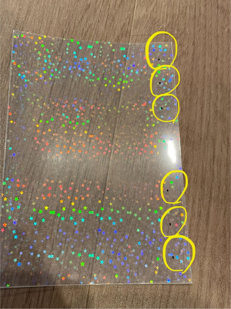 スリーブに穴をあける前